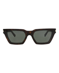 Saint Laurent Womens Cat Eye Havana Havana Grey Fashion Designer Eyewear