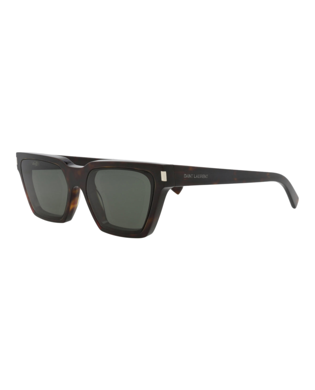 Saint Laurent Womens Cat Eye Havana Havana Grey Fashion Designer Eyewear