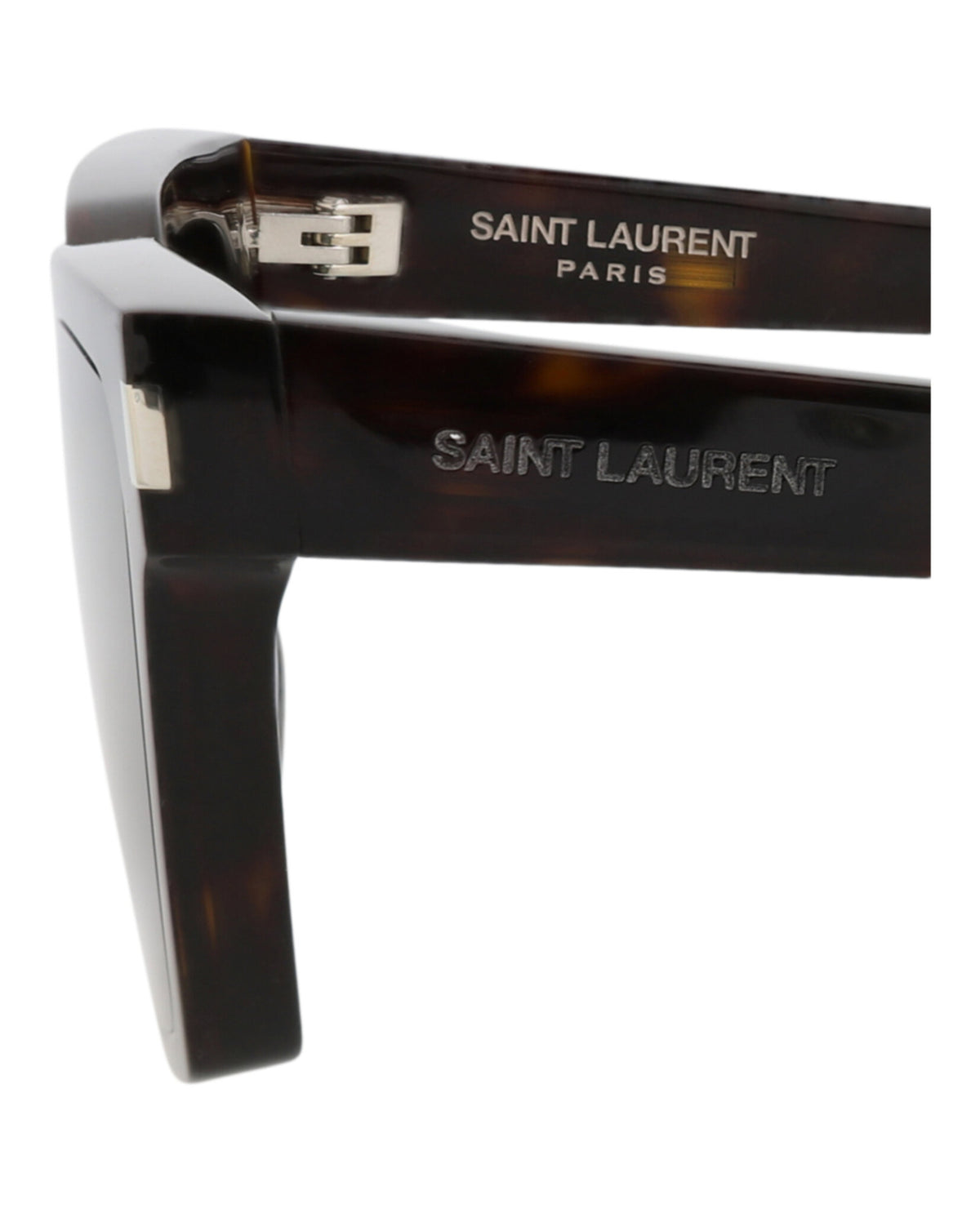 Saint Laurent Womens Cat Eye Havana Havana Grey Fashion Designer Eyewear