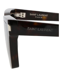 Saint Laurent Womens Cat Eye Havana Havana Grey Fashion Designer Eyewear