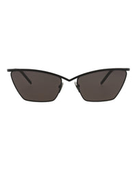 Saint Laurent Womens Cat Eye Black Black Black Fashion Designer Eyewear