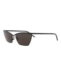 Saint Laurent Womens Cat Eye Black Black Black Fashion Designer Eyewear