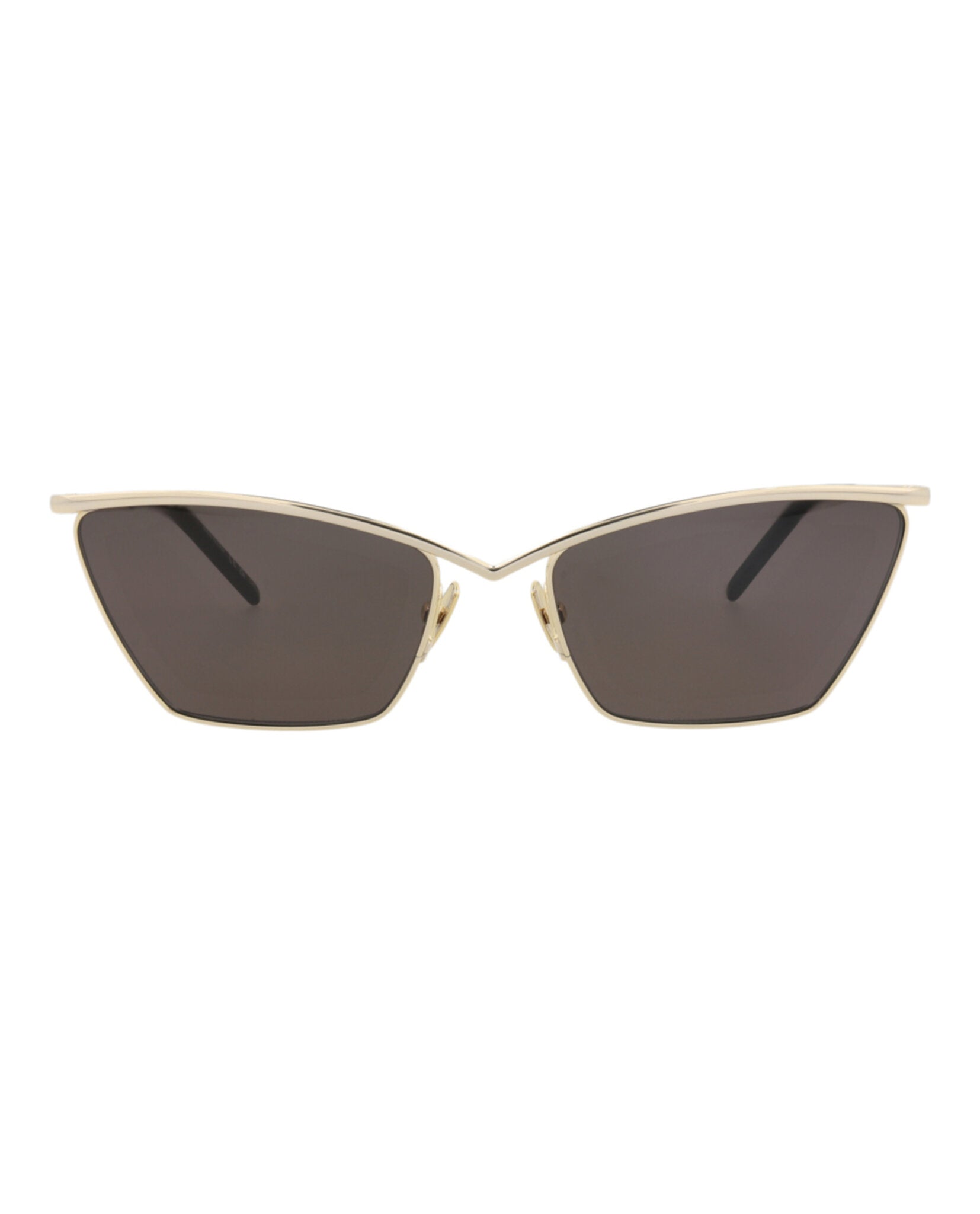 Saint Laurent Saint Laurent Womens Cat Eye Gold Gold Black Fashion Designer Eyewear