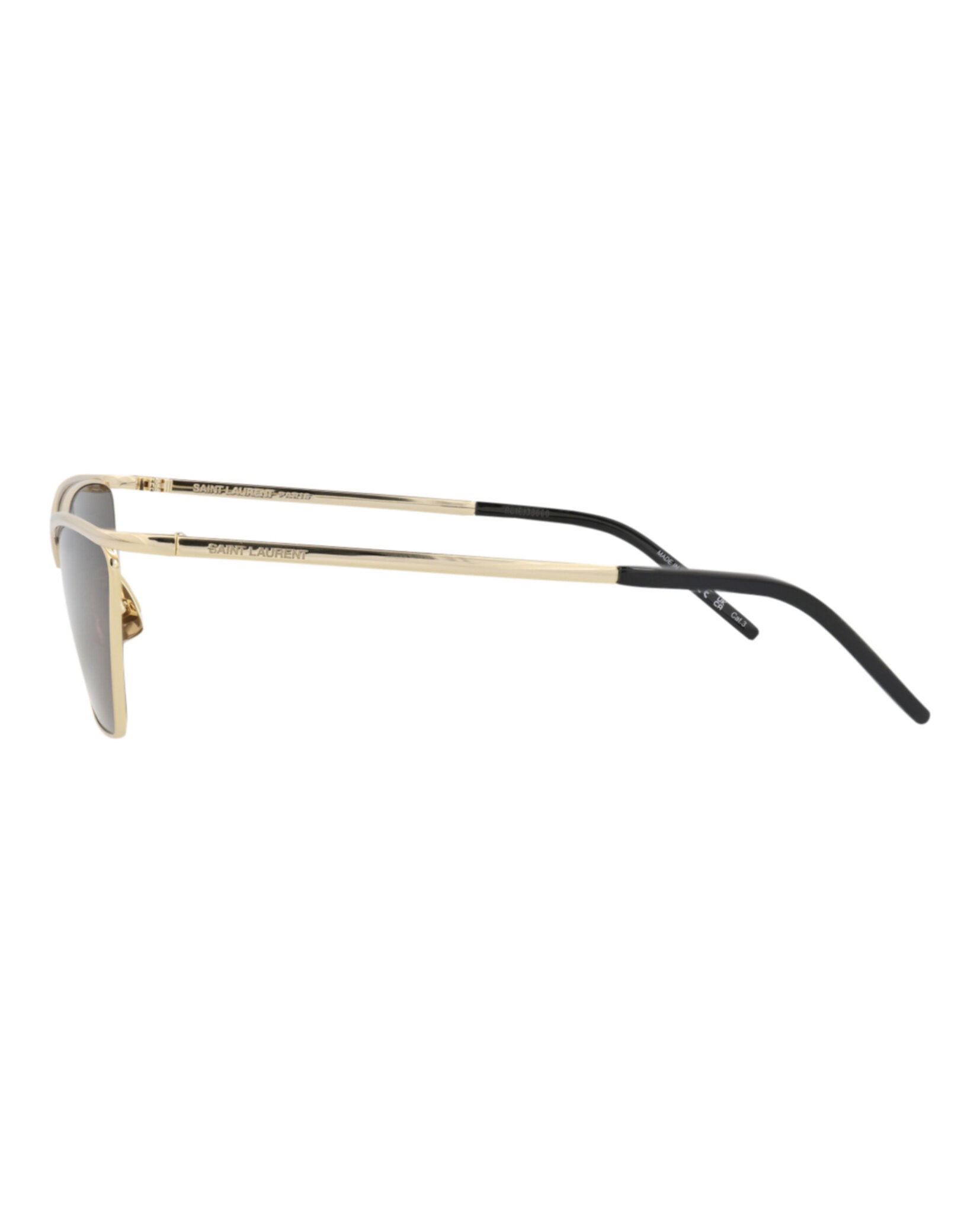 Saint Laurent Saint Laurent Womens Cat Eye Gold Gold Black Fashion Designer Eyewear