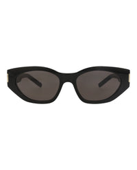 Saint Laurent Womens Cat Eye Black Black Black Fashion Designer Eyewear