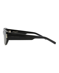 Saint Laurent Womens Cat Eye Black Black Black Fashion Designer Eyewear