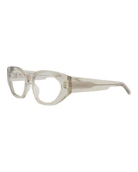 Saint Laurent Saint Laurent Womens Cat Eye Beige Beige Transparent Fashion Designer Eyewear