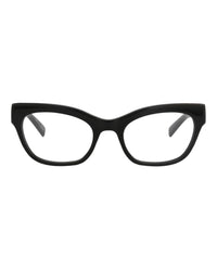 Saint Laurent Saint Laurent Womens Cat Eye Black Black Transparent Fashion Designer Eyewear