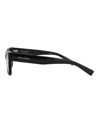 Saint Laurent Saint Laurent Womens Cat Eye Black Black Transparent Fashion Designer Eyewear
