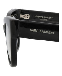 Saint Laurent Saint Laurent Womens Cat Eye Black Black Transparent Fashion Designer Eyewear