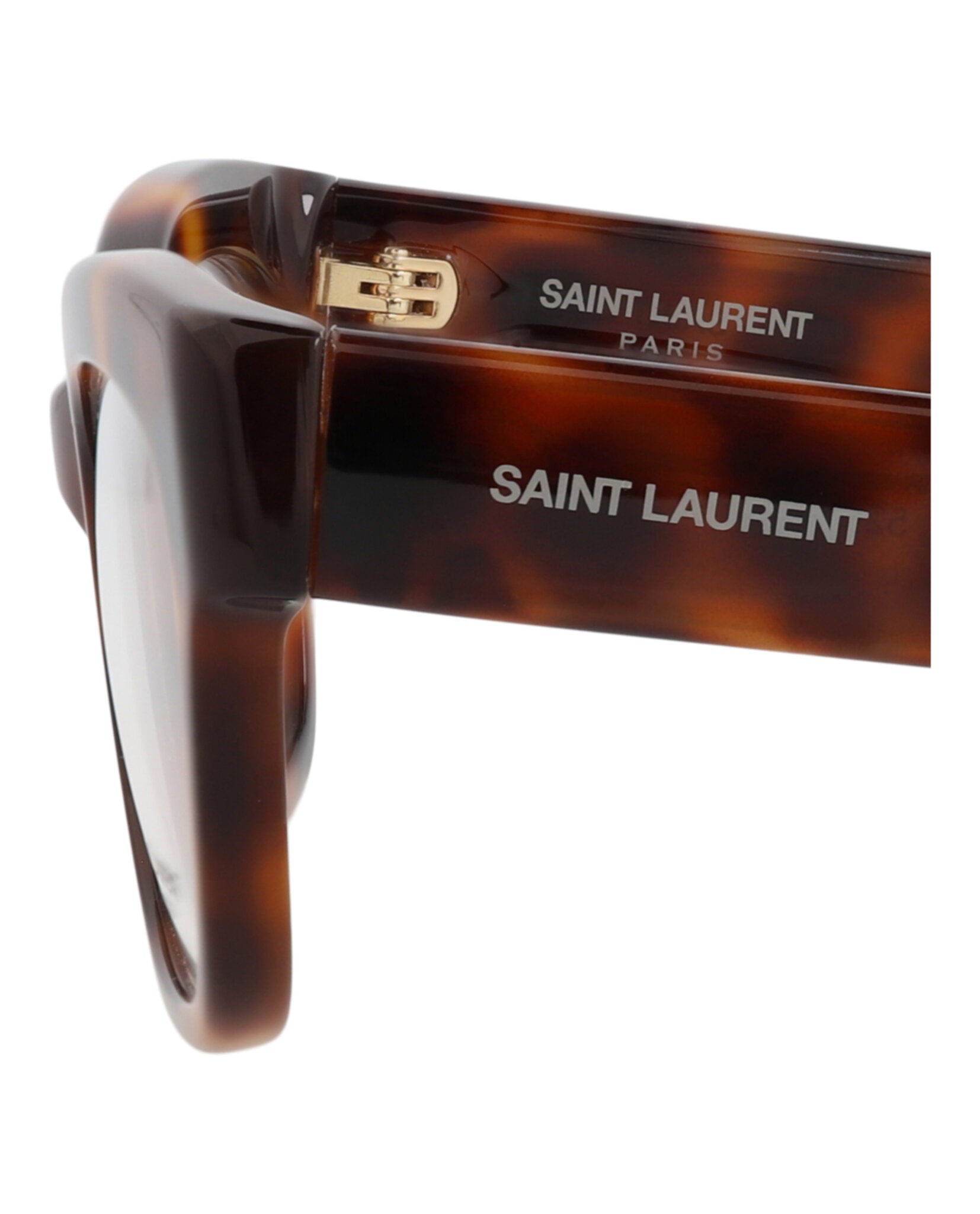 Saint Laurent Womens Cat Eye Havana Havana Transparent Fashion Designer Eyewear