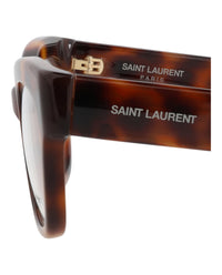 Saint Laurent Womens Cat Eye Havana Havana Transparent Fashion Designer Eyewear