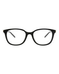 Saint Laurent Saint Laurent Unisex Square/Rectangle Black Black Transparent Fashion Designer Eyewear