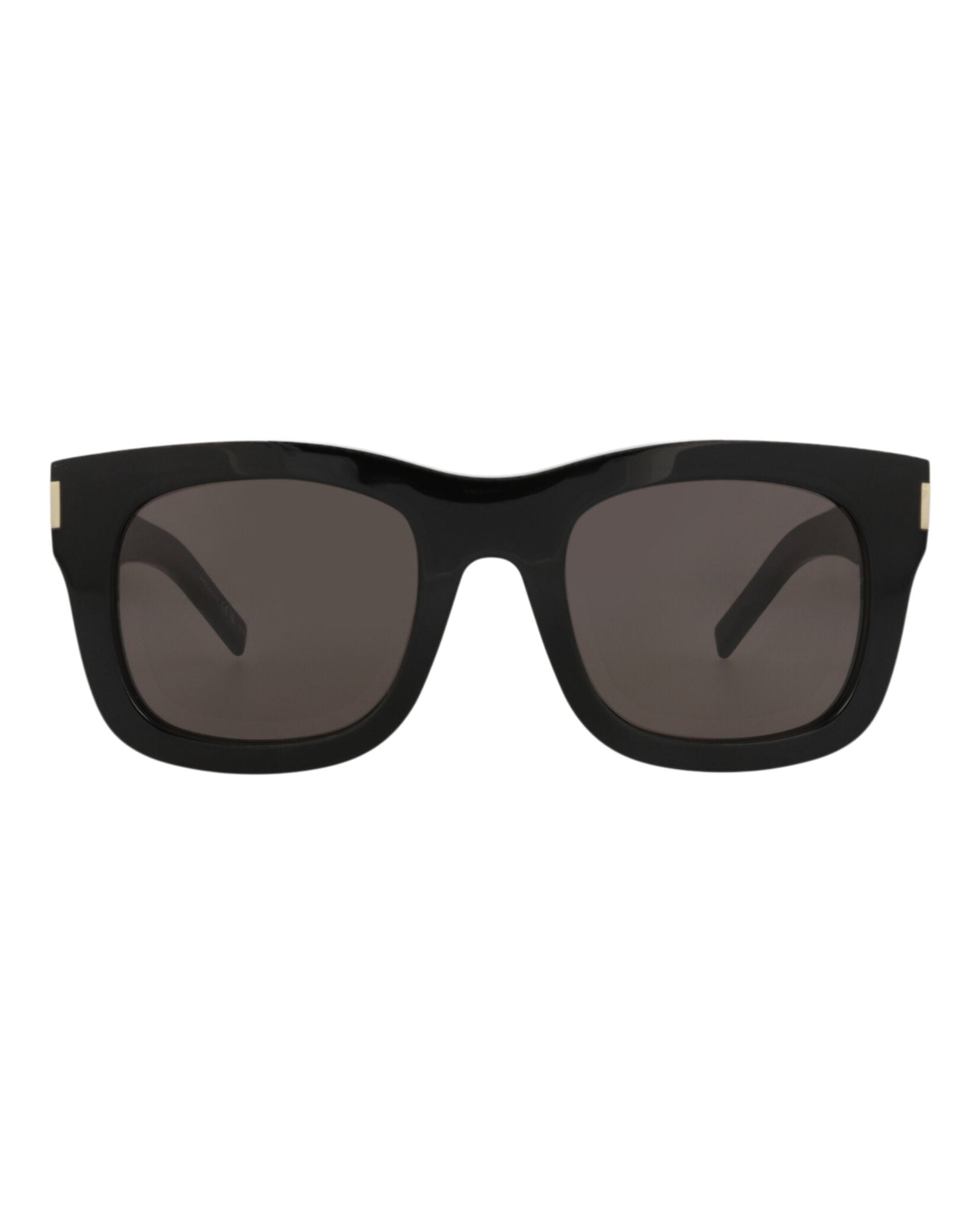 Saint Laurent Womens Square/Rectangle Black Black Black Fashion Designer Eyewear