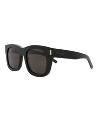 Saint Laurent Womens Square/Rectangle Black Black Black Fashion Designer Eyewear