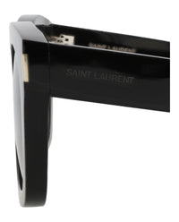 Saint Laurent Womens Square/Rectangle Black Black Black Fashion Designer Eyewear