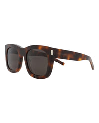 Saint Laurent Womens Square/Rectangle Havana Havana Black Fashion Designer Eyewear