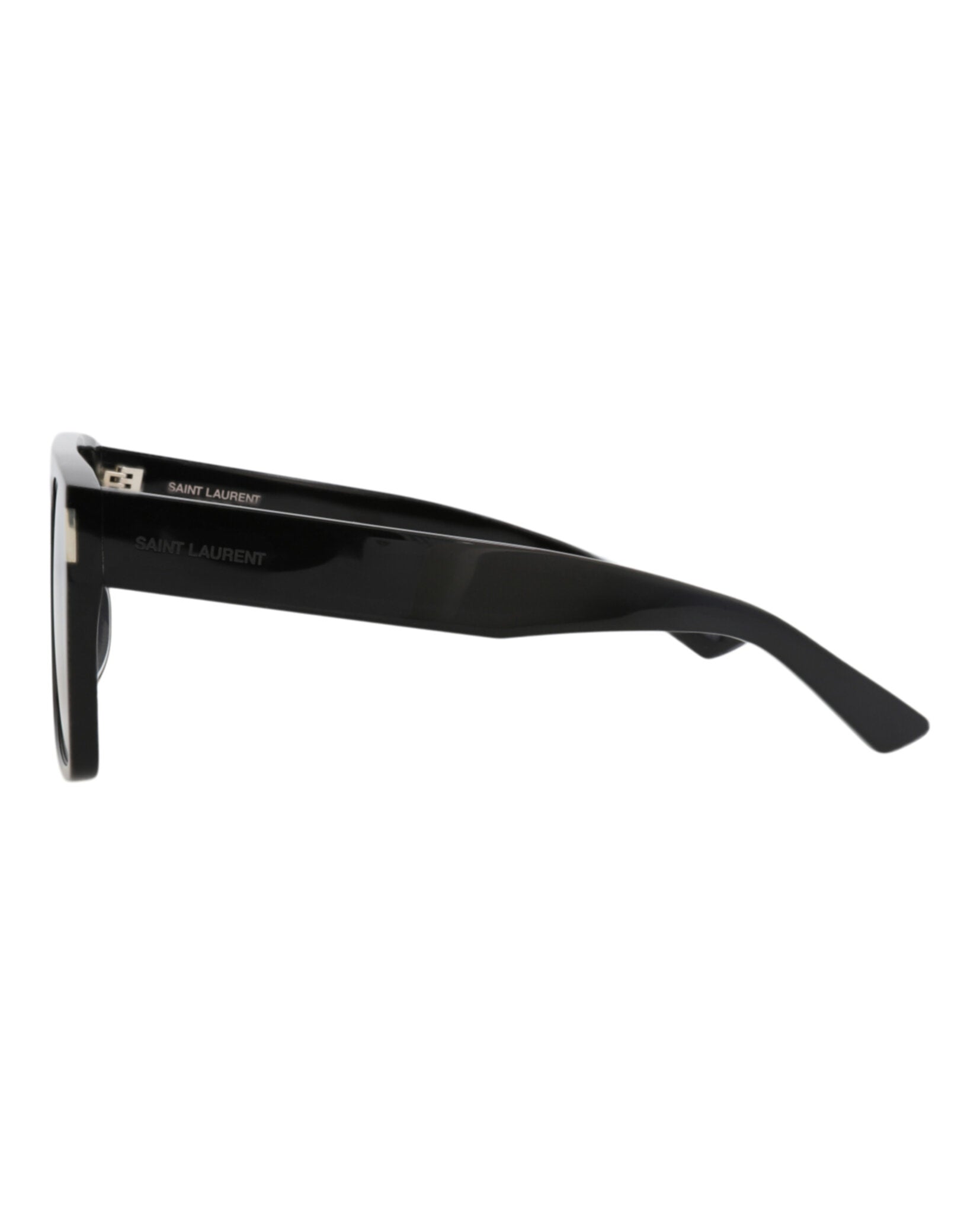 Saint Laurent Womens Square/Rectangle Black Black Black Fashion Designer Eyewear