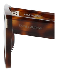 Saint Laurent Saint Laurent Womens Square/Rectangle Havana Havana Black Fashion Designer Eyewear