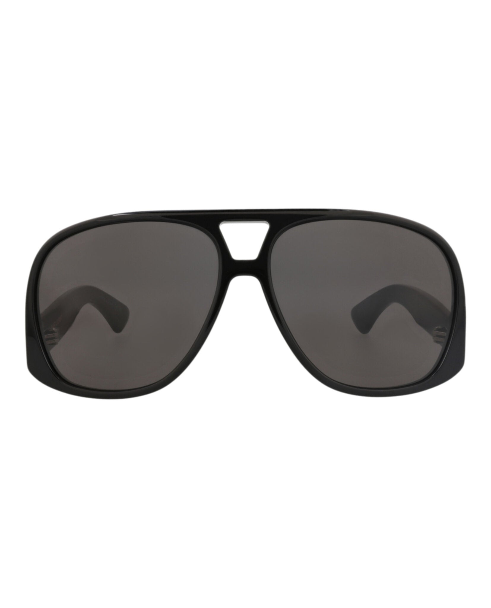 Saint Laurent Saint Laurent Womens Aviator Black Black Grey Fashion Designer Eyewear