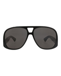 Saint Laurent Saint Laurent Womens Aviator Black Black Grey Fashion Designer Eyewear
