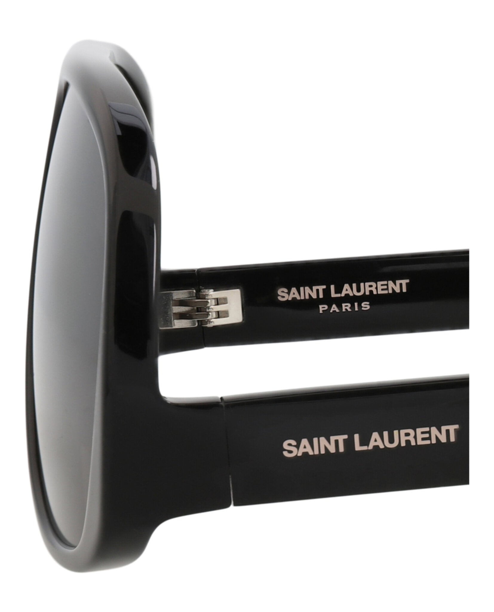 Saint Laurent Saint Laurent Womens Aviator Black Black Grey Fashion Designer Eyewear