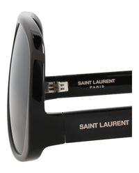 Saint Laurent Saint Laurent Womens Aviator Black Black Grey Fashion Designer Eyewear