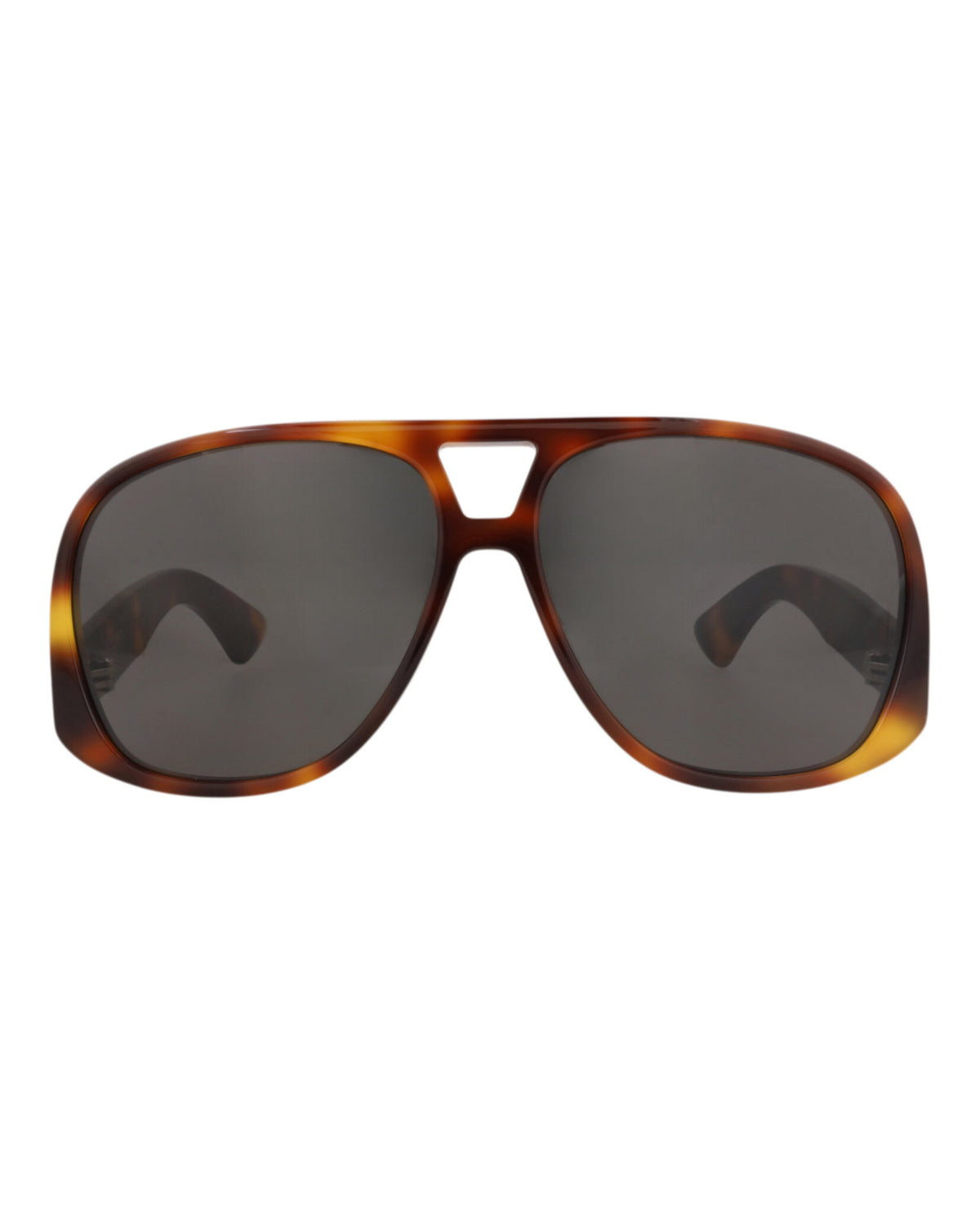 Saint Laurent Womens Aviator Havana Havana Grey Fashion Designer Eyewear