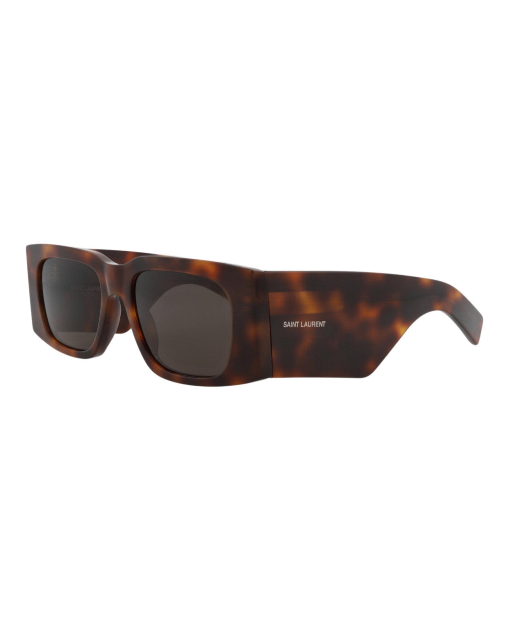 Saint Laurent Womens Square/Rectangle Havana Havana Black Fashion Designer Eyewear