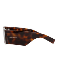 Saint Laurent Womens Square/Rectangle Havana Havana Black Fashion Designer Eyewear