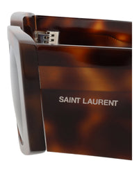 Saint Laurent Womens Square/Rectangle Havana Havana Black Fashion Designer Eyewear