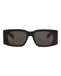 Saint Laurent Saint Laurent Womens Square/Rectangle Black Black Black Fashion Designer Eyewear