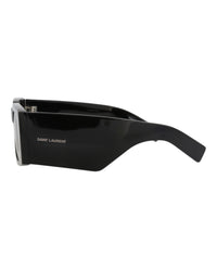 Saint Laurent Saint Laurent Womens Square/Rectangle Black Black Black Fashion Designer Eyewear