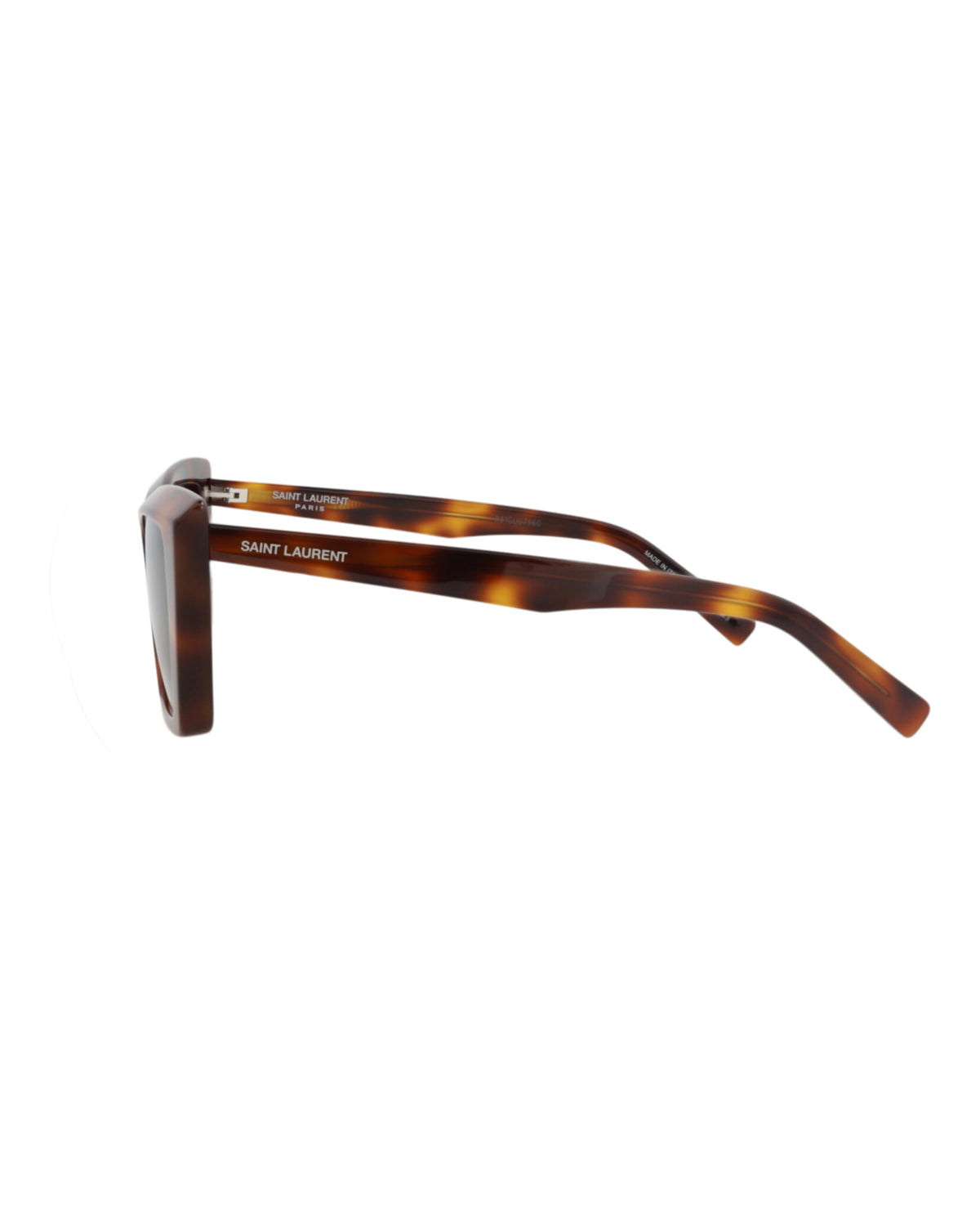Saint Laurent Womens Cat Eye Havana Havana Black Fashion Designer Eyewear