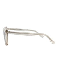 Saint Laurent Saint Laurent Womens Cat Eye Beige Beige Silver Fashion Designer Eyewear