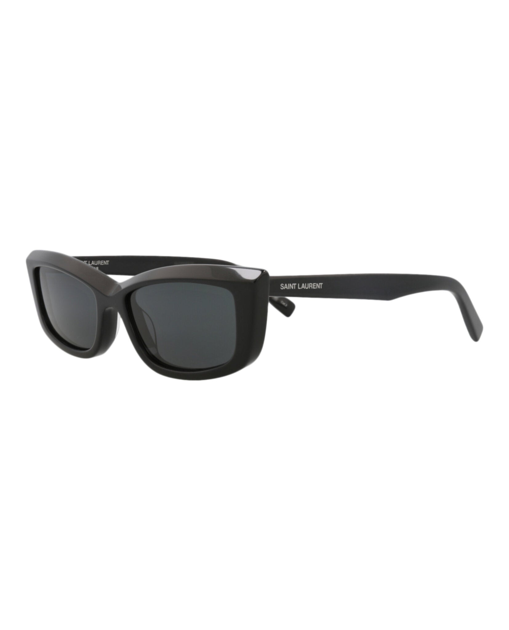Saint Laurent Saint Laurent Womens Cat Eye Black Black Black Fashion Designer Eyewear