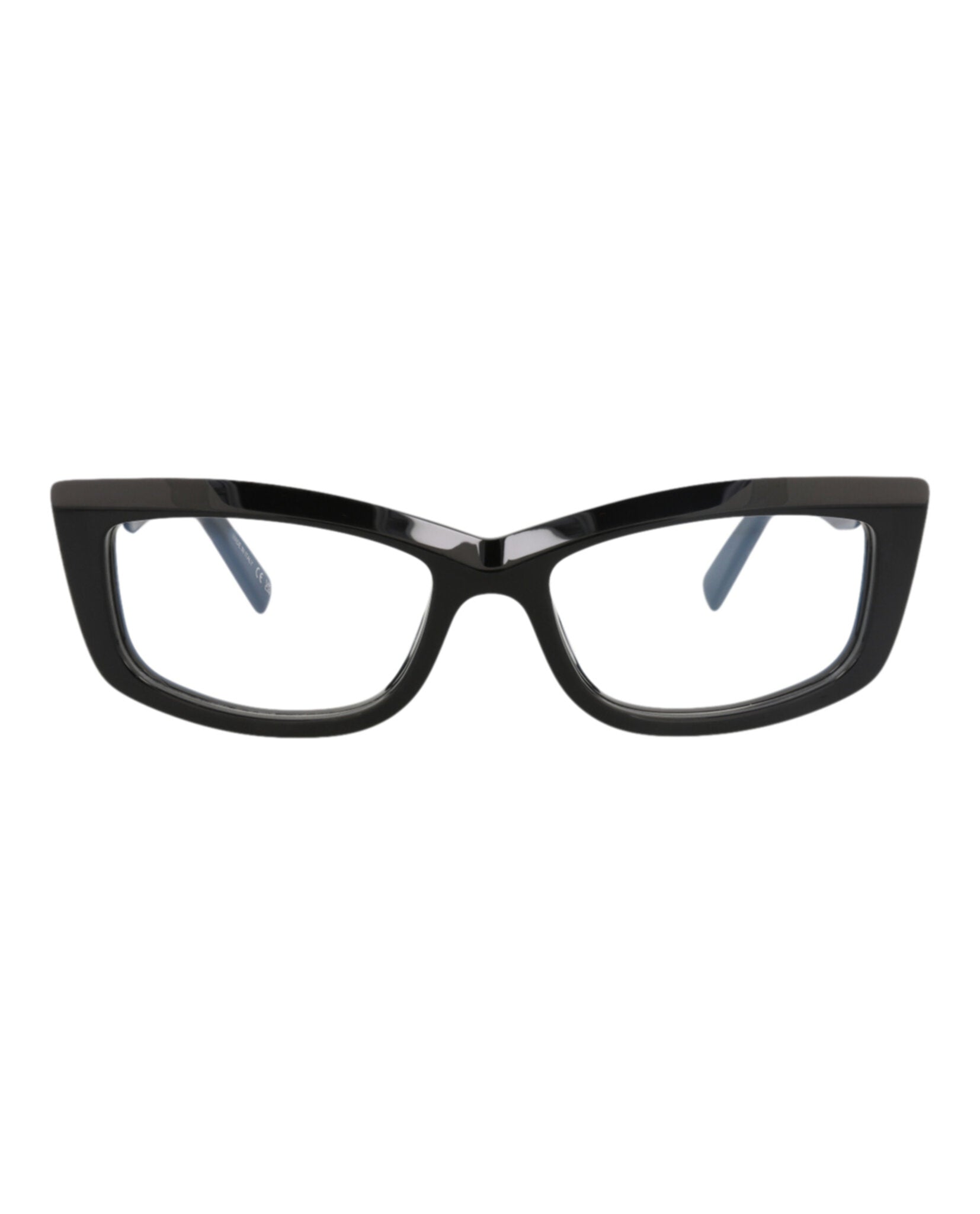 Saint Laurent Saint Laurent Womens Cat Eye Black Black Transparent Fashion Designer Eyewear