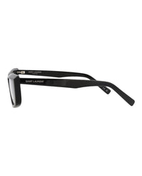 Saint Laurent Saint Laurent Womens Cat Eye Black Black Transparent Fashion Designer Eyewear