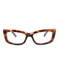 Saint Laurent Saint Laurent Womens Cat Eye Havana Havana Transparent Fashion Designer Eyewear