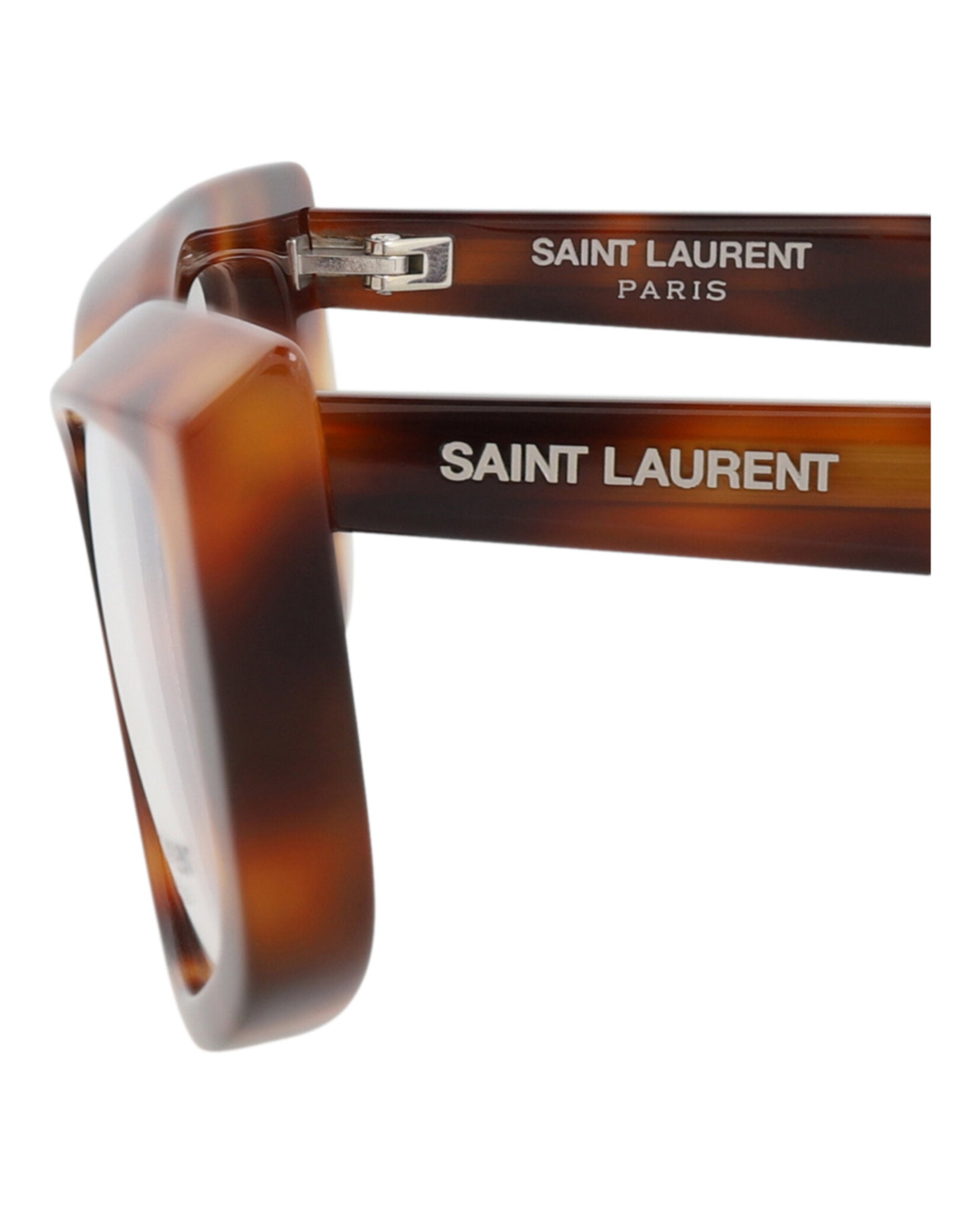 Saint Laurent Saint Laurent Womens Cat Eye Havana Havana Transparent Fashion Designer Eyewear