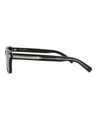 Saint Laurent Mens Square/Rectangle Black Crystal Black Fashion Designer Eyewear