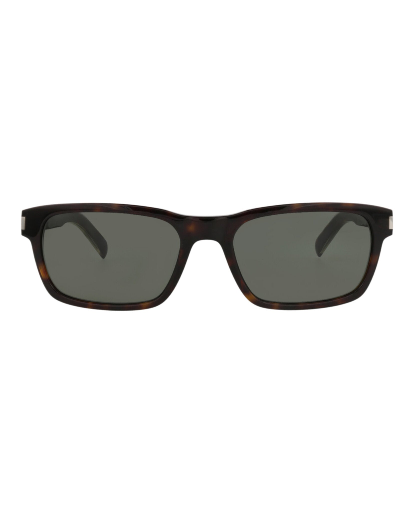 Saint Laurent Saint Laurent Mens Square/Rectangle Havana Crystal Grey Fashion Designer Eyewear