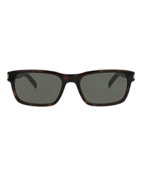 Saint Laurent Saint Laurent Mens Square/Rectangle Havana Crystal Grey Fashion Designer Eyewear