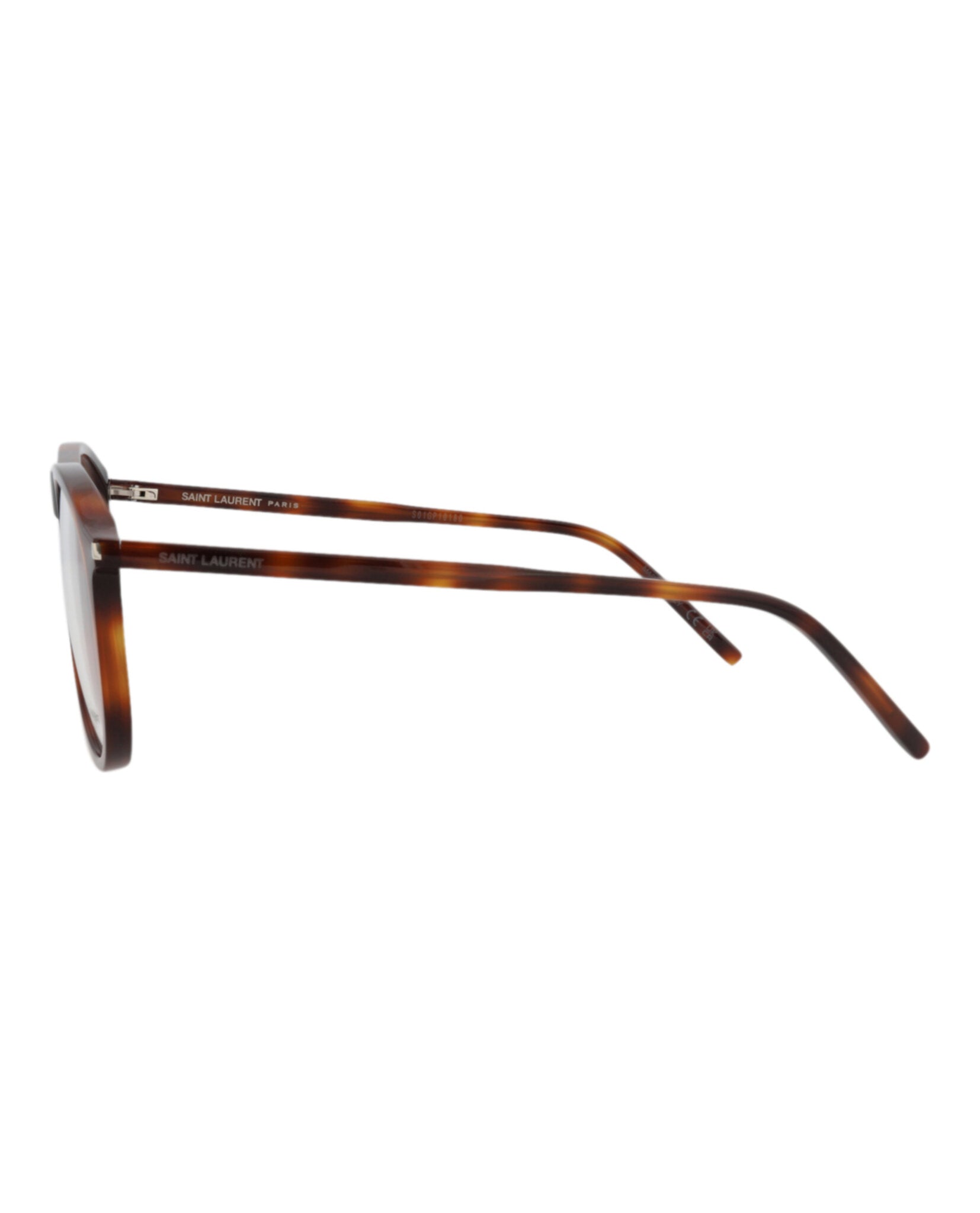 Saint Laurent Saint Laurent Unisex Aviator Havana Havana Transparent Fashion Designer Eyewear
