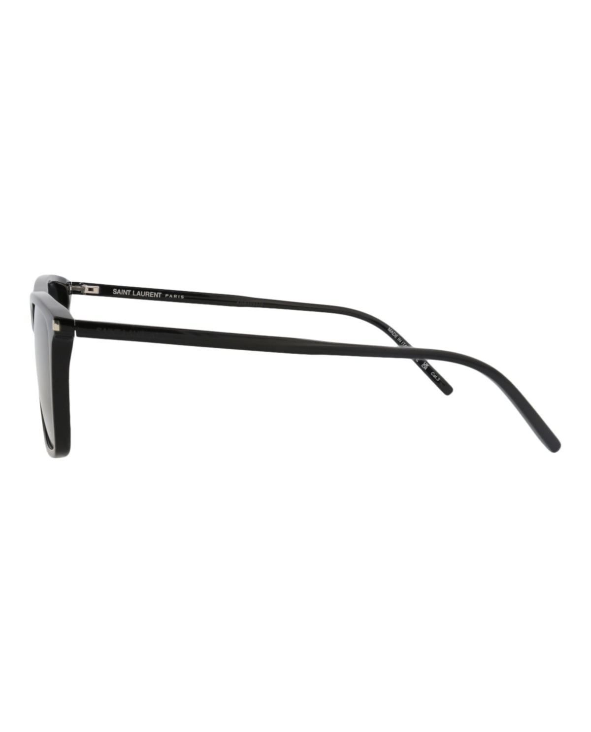 Saint Laurent Mens Square/Rectangle Black Black Black Fashion Designer Eyewear