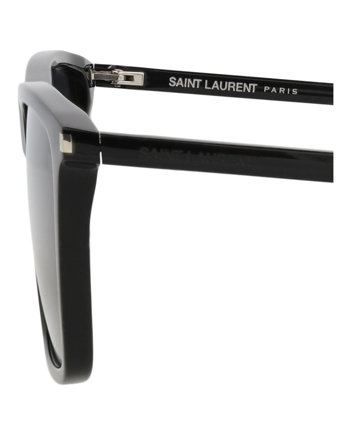 Saint Laurent Mens Square/Rectangle Black Black Black Fashion Designer Eyewear