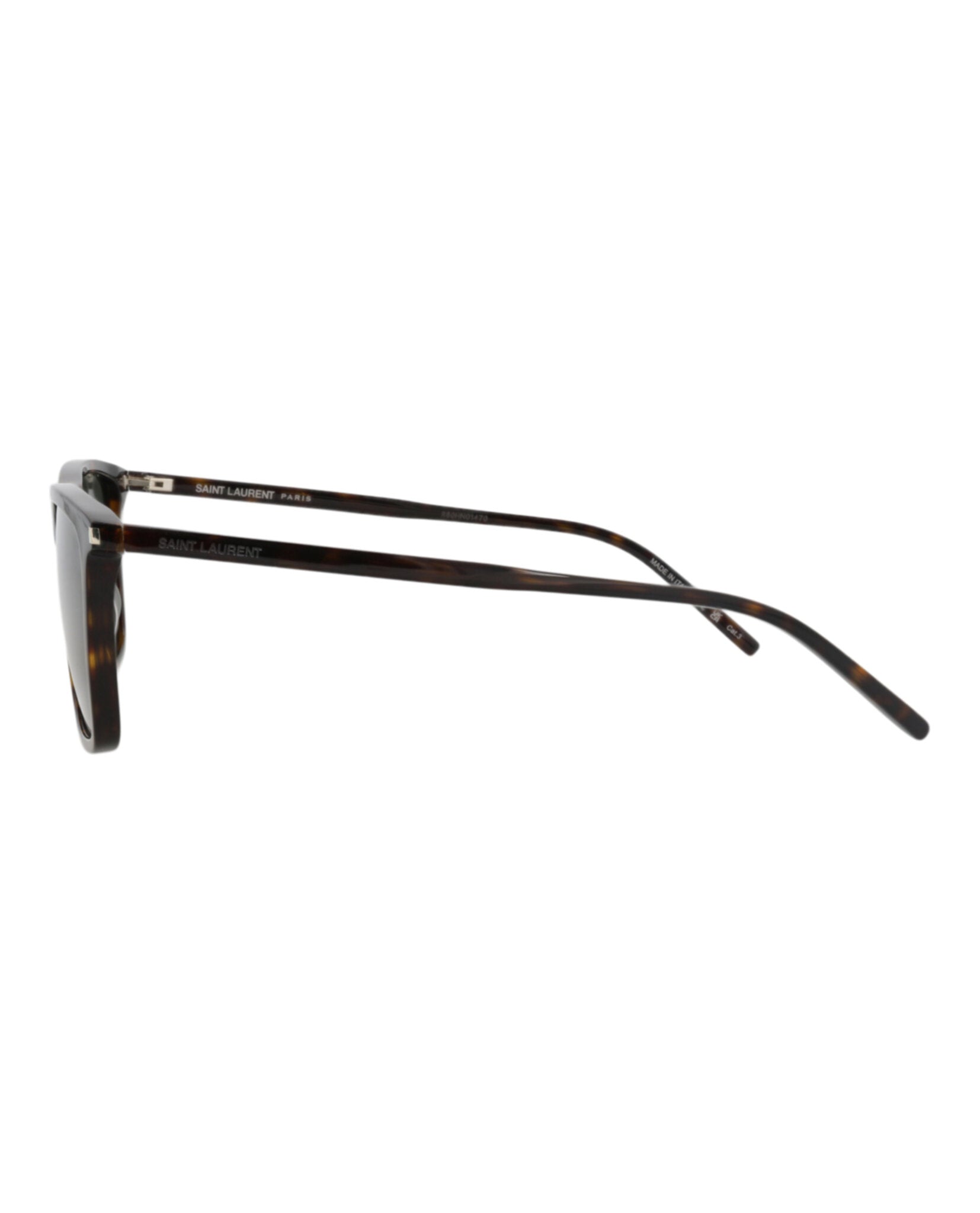 Saint Laurent Saint Laurent Mens Square/Rectangle Havana Havana Grey Fashion Designer Eyewear