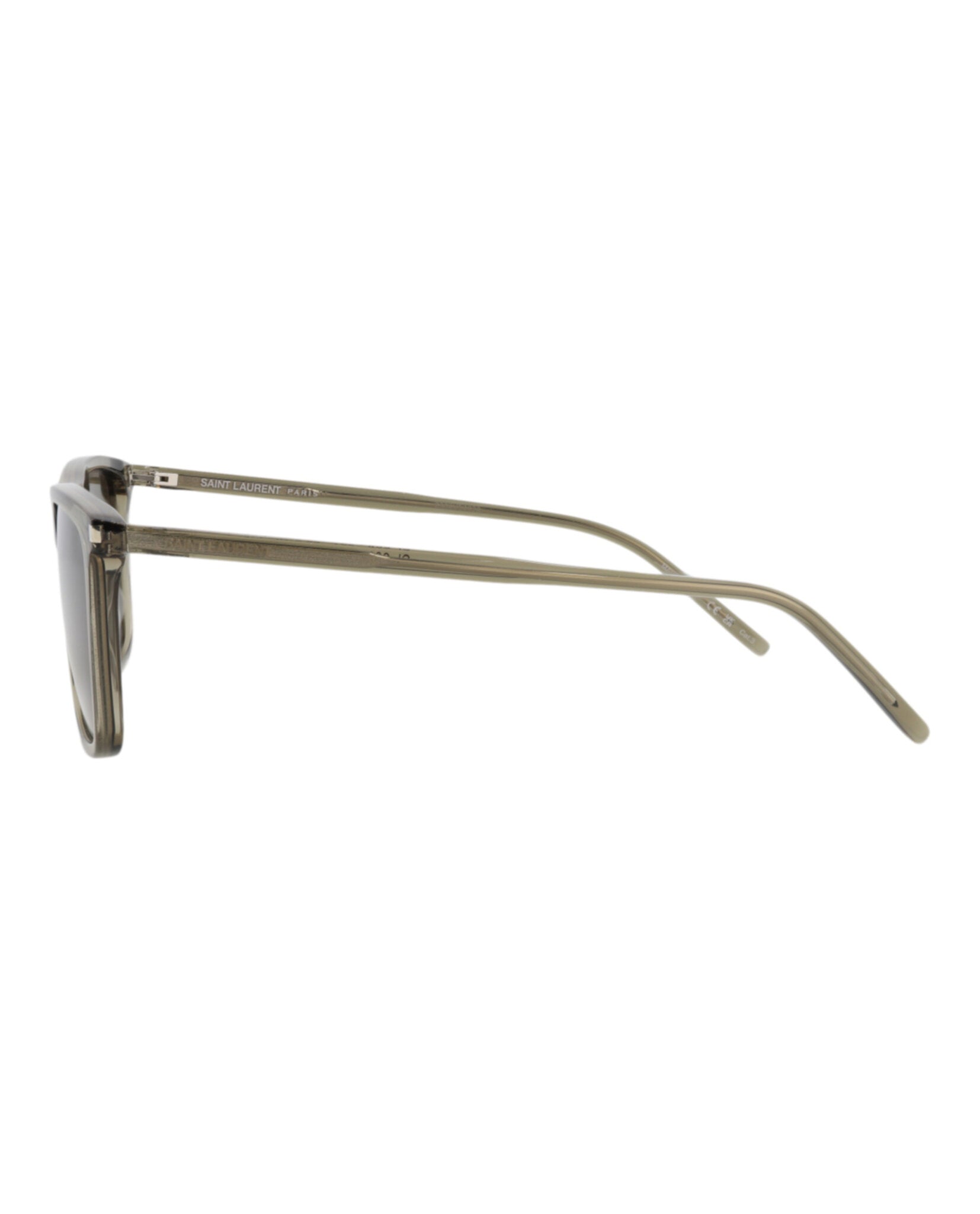 Saint Laurent Saint Laurent Mens Square/Rectangle Brown Brown Grey Fashion Designer Eyewear