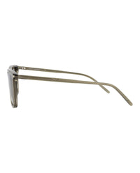 Saint Laurent Saint Laurent Mens Square/Rectangle Brown Brown Grey Fashion Designer Eyewear
