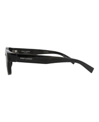 Saint Laurent Unisex Round/Oval Black Black Black Fashion Designer Eyewear